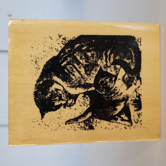 Mom and Kitten Stamp Cat Stamp Cat Stamps Cat Scrapbook - Picture 9 of 9